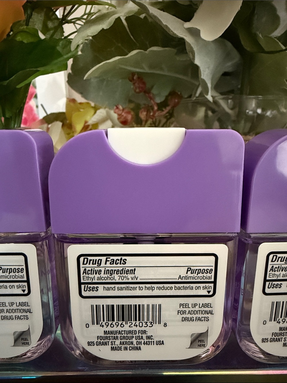 🆕🪻 b•pure LIMITED EDITION 3-PIECE “MOONLIGHT ORCHID” HAND SANITIZER SET. NEW. - Picture 4 of 4
